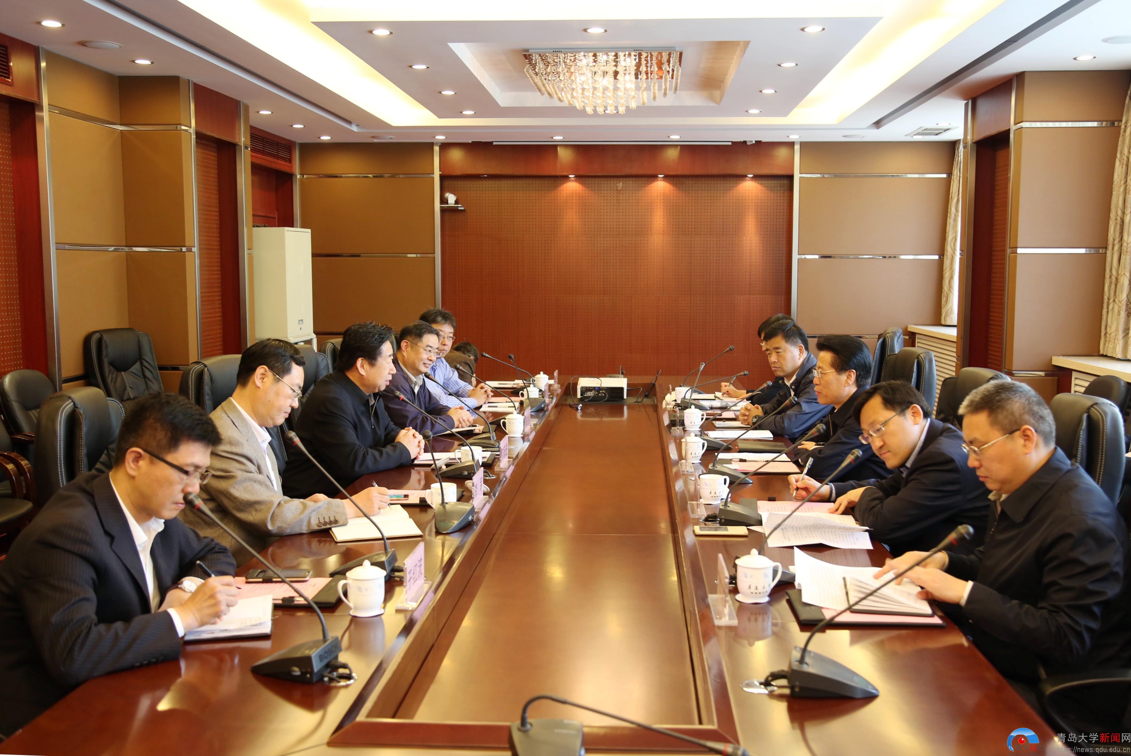 范跃进会见崂山区区长江敦涛-青大视点-青岛大学新闻网