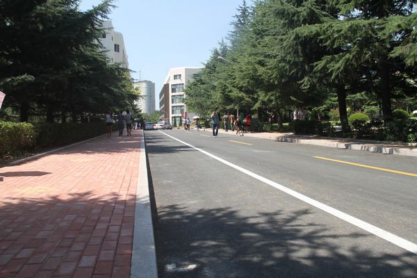 中心校区校园交通道路维修工程如期完工